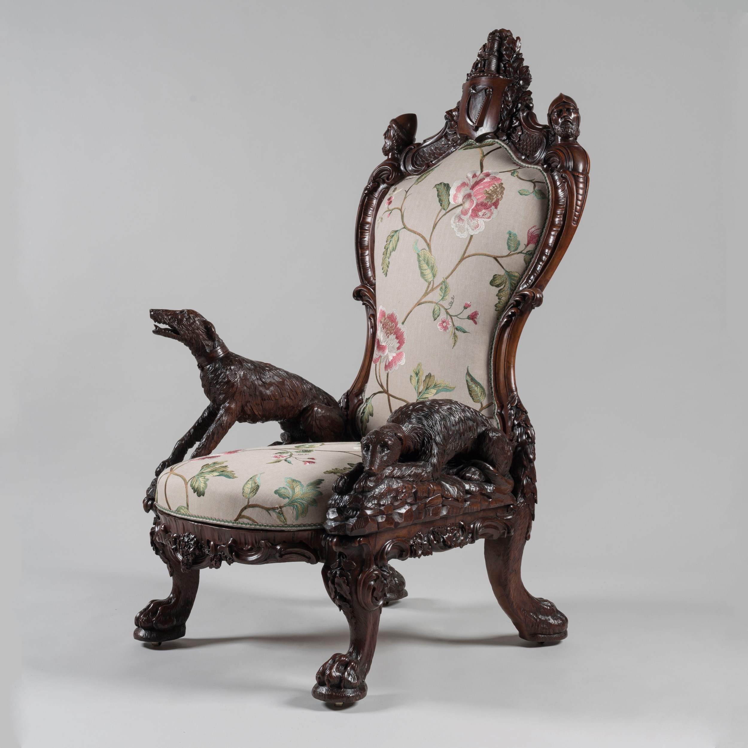 The 1851 Great Exhibition Carved Armchair by Arthur Jones