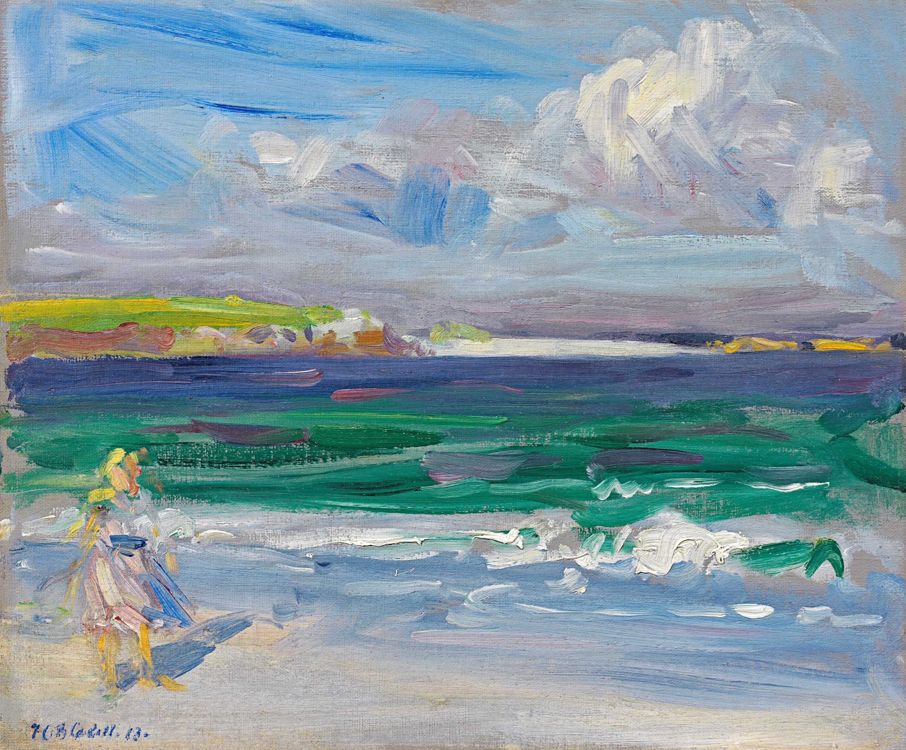 Iona - View of the island of Eileen Annraidh, from the White Strand of the Monk