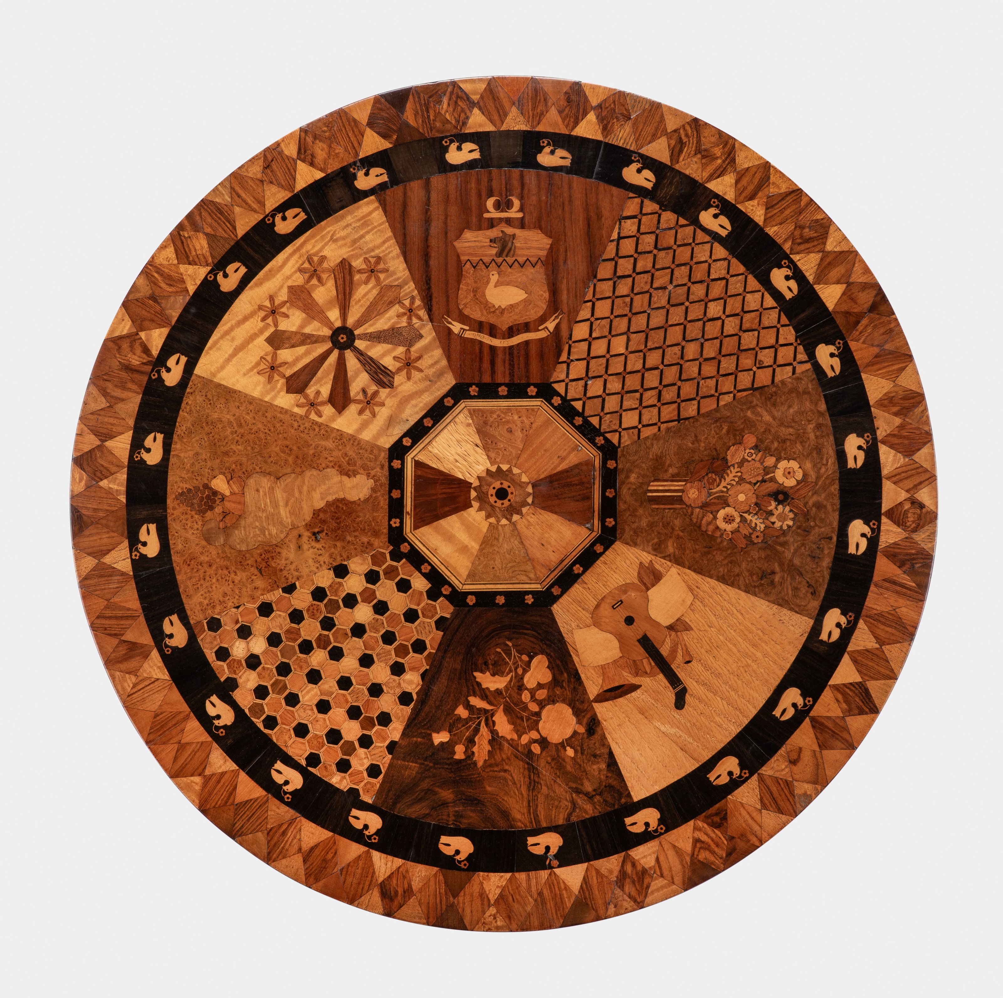 Jamaican inlaid table attributed to Ralph Turnbull of Kingston