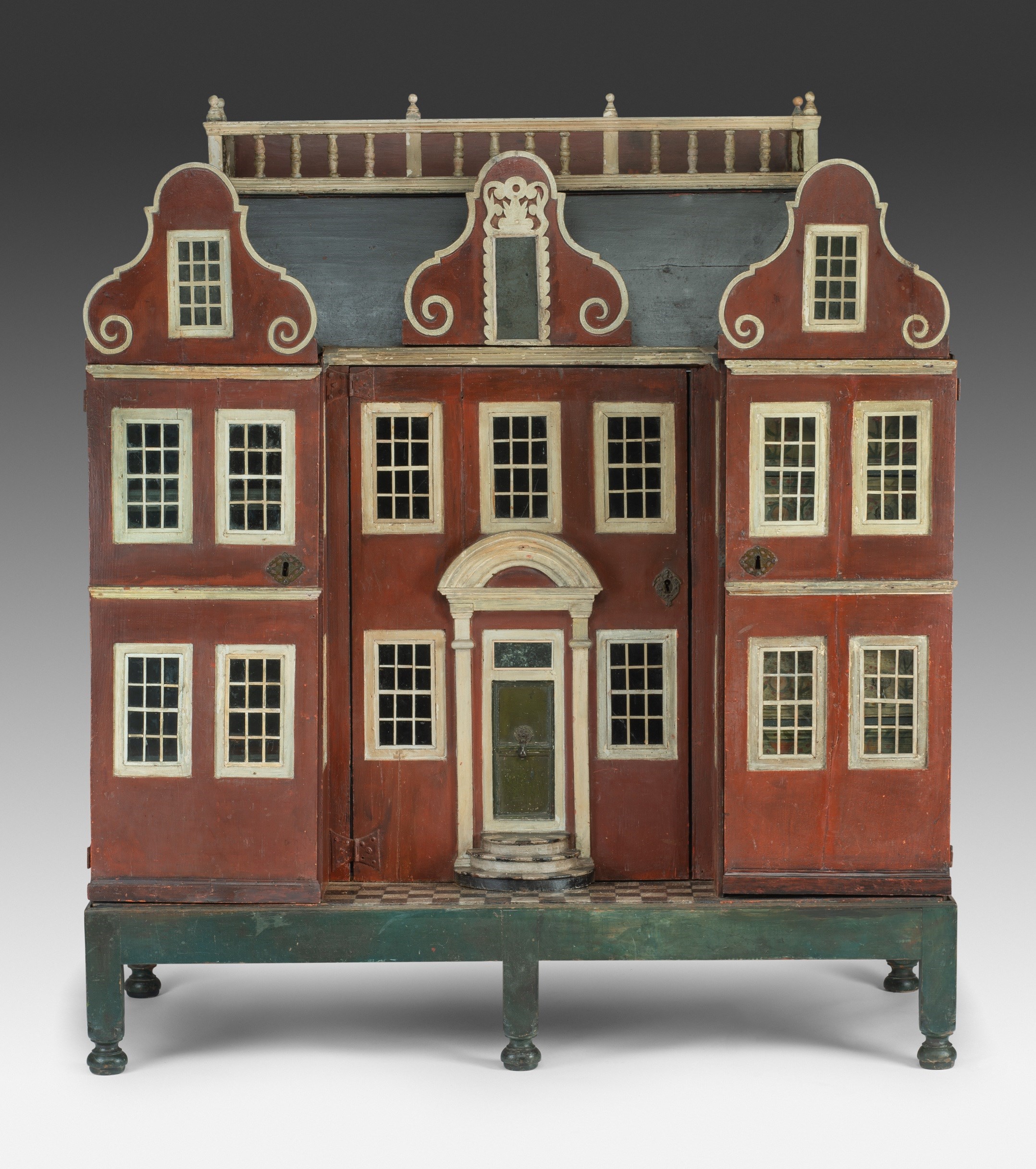 'Mr. Joy's Surprise' - Queen Anne Child’s Wardrobe in the form of a House