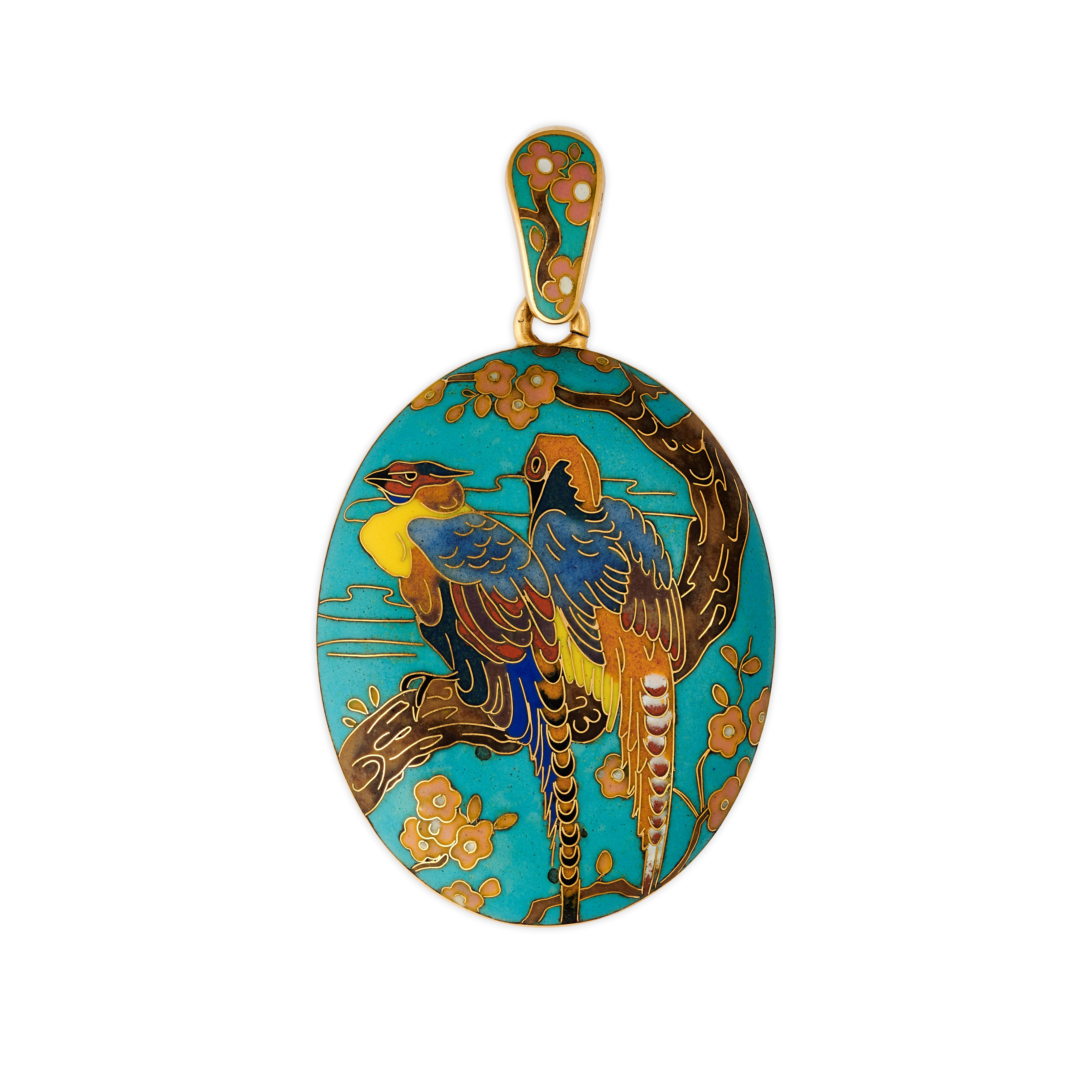 A locket in the Japanese taste by Alexis Falize