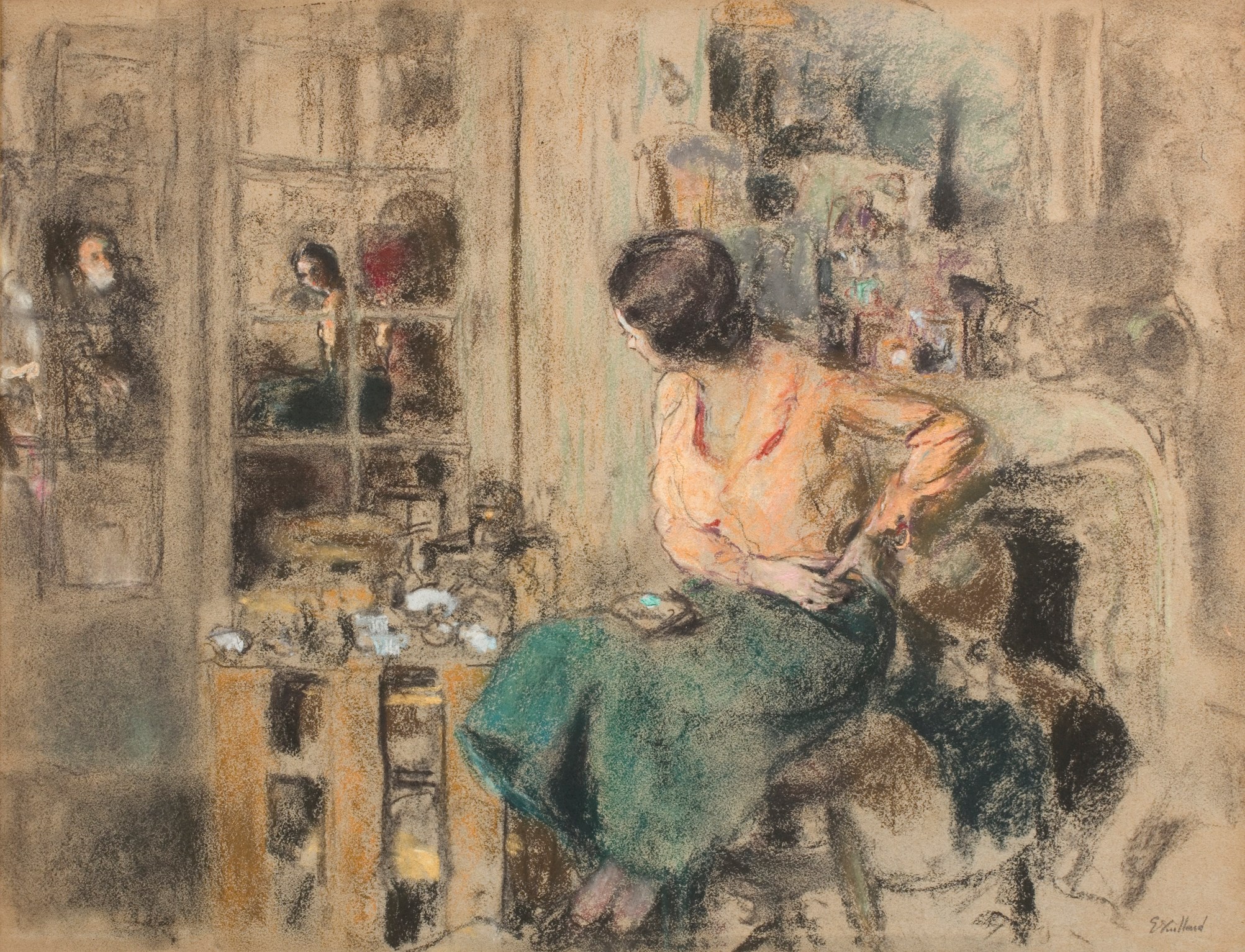 Irène Montanet dans l’atelier de Vuillard