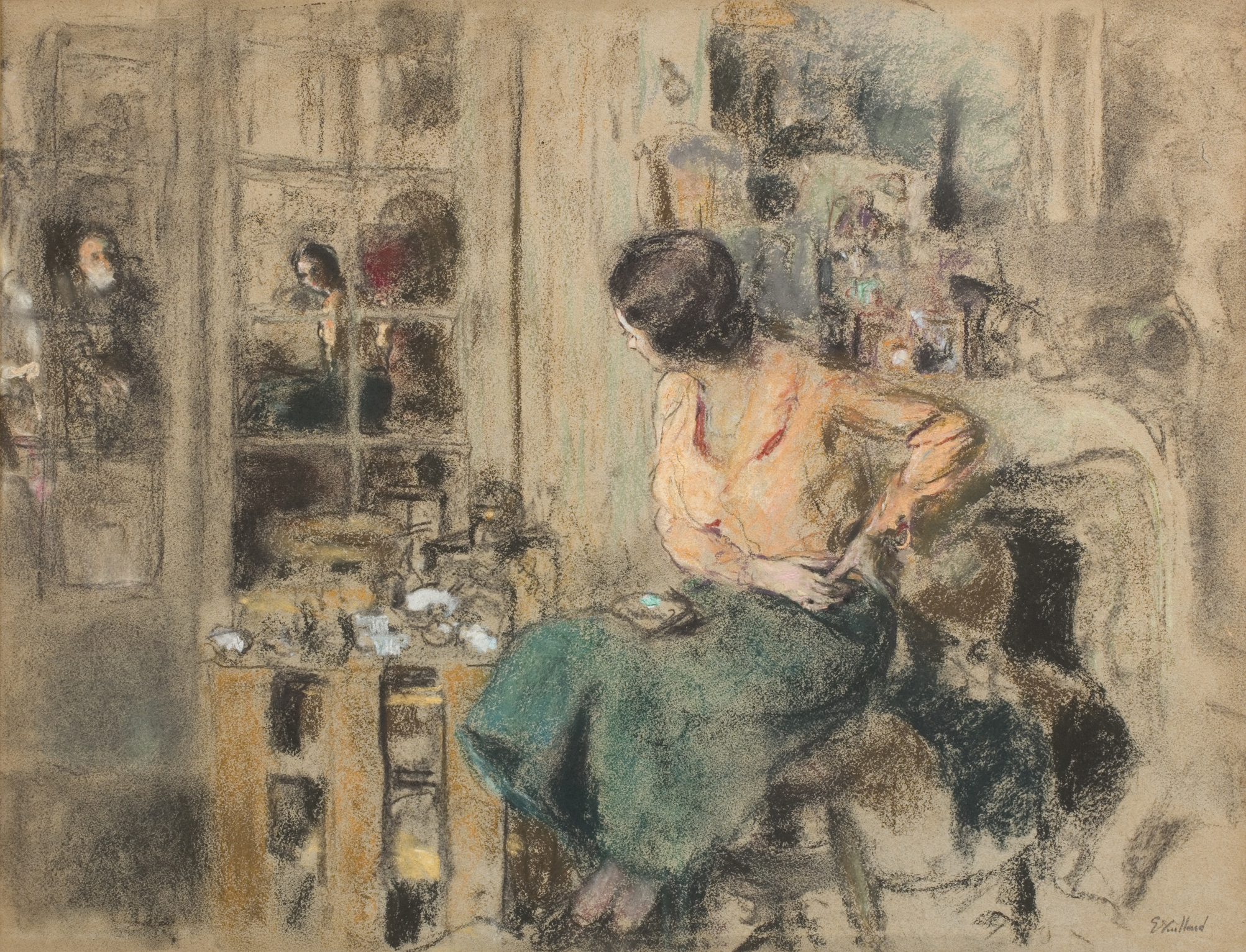 Irène Montanet dans l’atelier de Vuillard